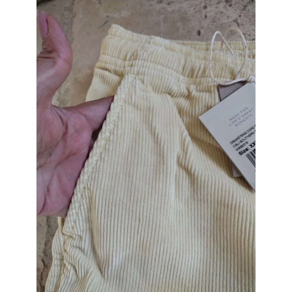 Faherty Shorts Man's XXL Light Yellow Corduroy Cord 6